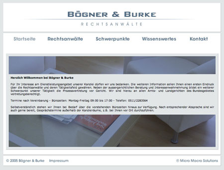 Screenshot Bögner&Burke